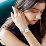 IW.552L I&W Swiss authentic watch for women, light luxury quartz watch with Baosteel strap and diamond dial, business watch