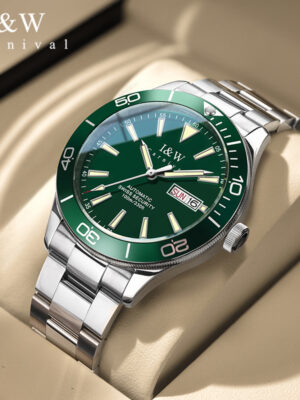 IW.533G I&W brand watch shark series diving watch fully automatic mechanical men's watch stainless steel luminous watch authentic