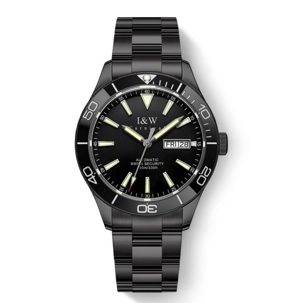 IW.533G I&W brand watch shark series diving watch fully automatic mechanical men's watch stainless steel luminous watch authentic