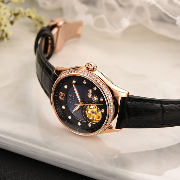 IW.573 I&W Swiss genuine watch ladies fully automatic mechanical watch high-end light luxury hollow female watch