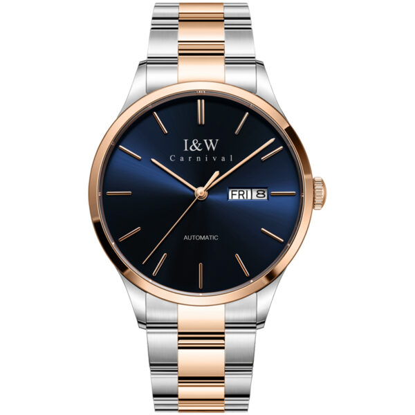 IW.530G I&W genuine fully automatic mechanical watch brand men's simple fashion trend hollow watch waterproof steel belt men's watch