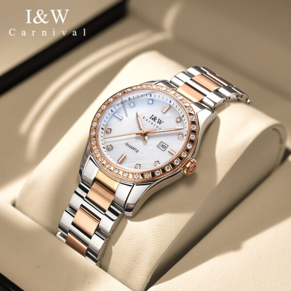 IW.538L I&W Aiwochi genuine watch female student quartz watch ladies fashion diamond temperament female watch 2025 new