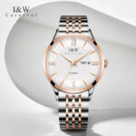 IW.520G I&W official authentic men's steel belt mechanical watch new business color matching fully automatic thin watch