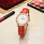 IW.539L I&W Swiss authentic luxury women's quartz watch with diamond dial and bamboo leather strap business watch