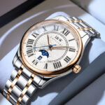 IW.55833G/L I&W light luxury fashion couple watch retro style dual calendar business watch Baosteel strap waterproof luminous watch pair watch