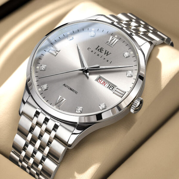 IW.512G I&W official genuine men's steel belt mechanical watch new couple watch luminous series famous watch pair watch