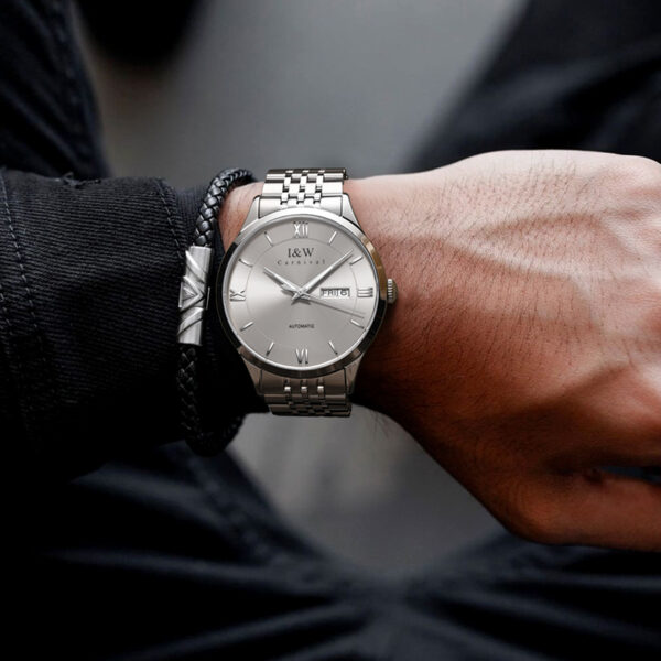 IW.510G I&W official authentic men's thin fully automatic mechanical watch steel strap watch Swiss brand watch