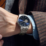 IW.570G I&W official genuine men's watch hollow movement fully automatic mechanical watch thin Swiss brand watch