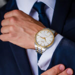 IW.519G I&W Swiss genuine men's watch dual calendar fully automatic mechanical watch Baosteel strap thin business watch sports watch