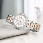 IW.552L I&W Swiss authentic watch for women, light luxury quartz watch with Baosteel strap and diamond dial, business watch