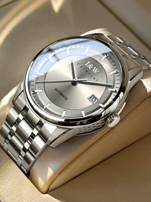 IW.572G I&W Swiss genuine watch men's steel belt model fully automatic mechanical watch thin new business watch