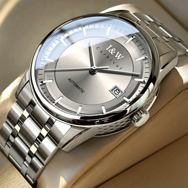 IW.572G I&W Swiss genuine watch men's steel belt model fully automatic mechanical watch thin new business watch