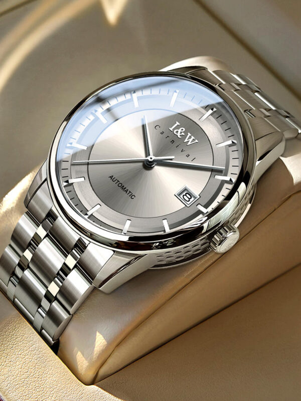 IW.572G I&W Swiss genuine watch men's steel belt model fully automatic mechanical watch thin new business watch