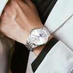 IW.527G Swiss genuine I&W new men's watch mechanical watch dual calendar moon phase fashion business ultra-thin men's watch trendy