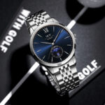 IW.527G Swiss genuine I&W new men's watch mechanical watch dual calendar moon phase fashion business ultra-thin men's watch trendy