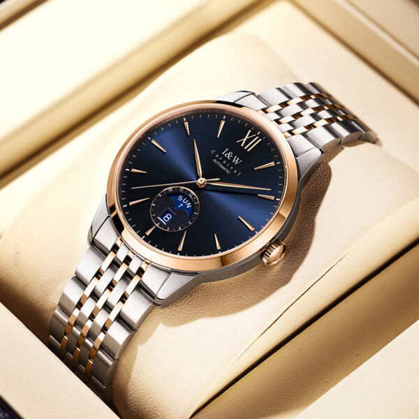 IW.527G Swiss genuine I&W new men's watch mechanical watch dual calendar moon phase fashion business ultra-thin men's watch trendy