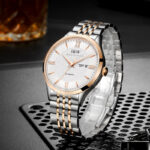 IW.520G I&W official authentic men's steel belt mechanical watch new business color matching fully automatic thin watch