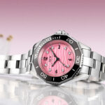 IW.55798L Steel belt I&W women's business watch with ripple dial and diamond scale, waterproof and luminous casual quartz watch