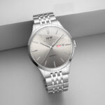 IW.509G I&W Swiss Men's Automatic Mechanical Watch Dual Calendar Baosteel Strap Business Watch Waterproof Sports Watch