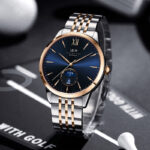 IW.527G Swiss genuine I&W new men's watch mechanical watch dual calendar moon phase fashion business ultra-thin men's watch trendy