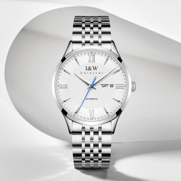 IW.520G I&W official authentic men's steel belt mechanical watch new business color matching fully automatic thin watch