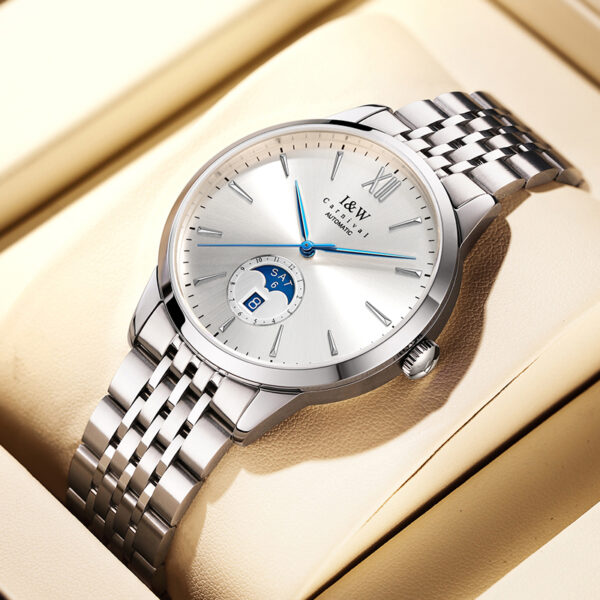 IW.527G Swiss genuine I&W new men's watch mechanical watch dual calendar moon phase fashion business ultra-thin men's watch trendy