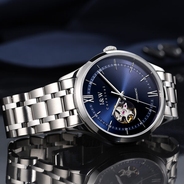 IW.570G I&W official genuine men's watch hollow movement fully automatic mechanical watch thin Swiss brand watch