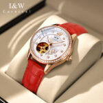 IW.573 I&W Swiss genuine watch ladies fully automatic mechanical watch high-end light luxury hollow female watch