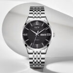 IW.520G I&W official authentic men's steel belt mechanical watch new business color matching fully automatic thin watch