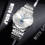 IW.527G Swiss genuine I&W new men's watch mechanical watch dual calendar moon phase fashion business ultra-thin men's watch trendy