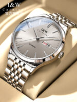 IW.509G I&W Swiss Men's Automatic Mechanical Watch Dual Calendar Baosteel Strap Business Watch Waterproof Sports Watch