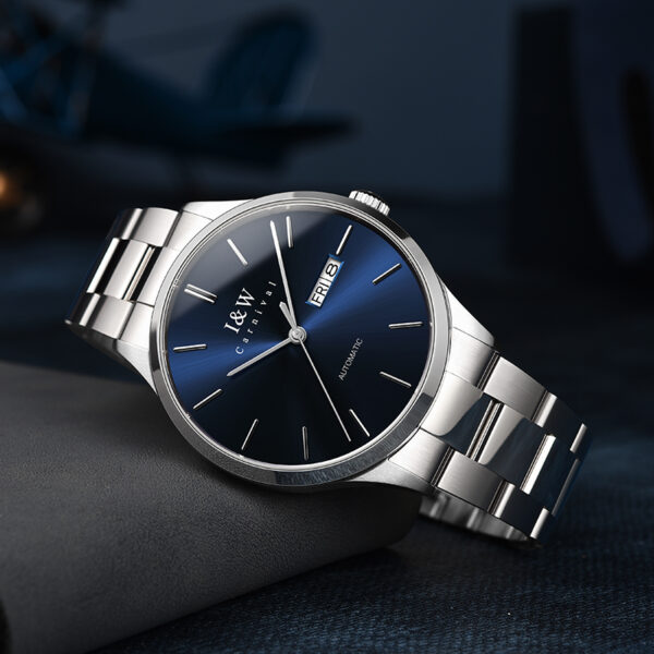 IW.530G I&W genuine fully automatic mechanical watch brand men's simple fashion trend hollow watch waterproof steel belt men's watch