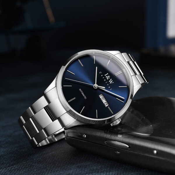 IW.530G I&W genuine fully automatic mechanical watch brand men's simple fashion trend hollow watch waterproof steel belt men's watch