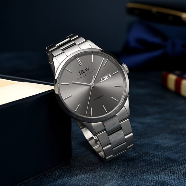 IW.530G I&W genuine fully automatic mechanical watch brand men's simple fashion trend hollow watch waterproof steel belt men's watch