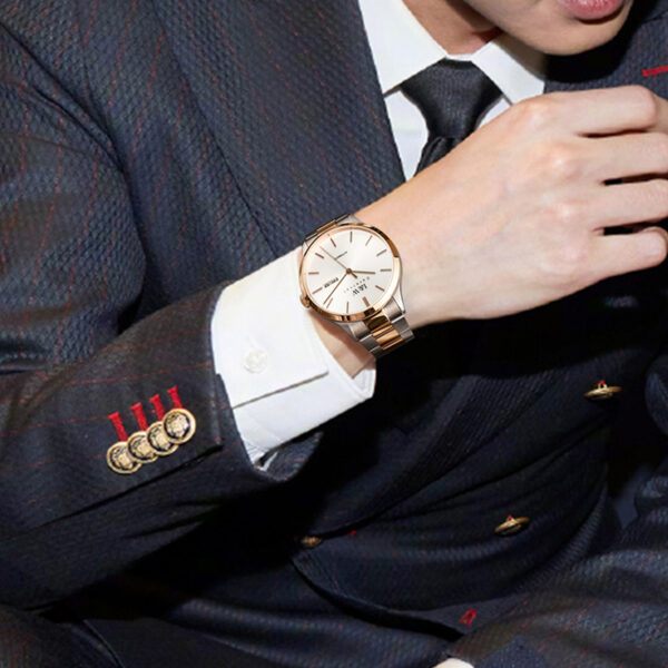 IW.530G I&W genuine fully automatic mechanical watch brand men's simple fashion trend hollow watch waterproof steel belt men's watch