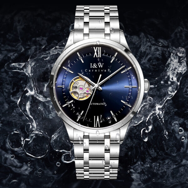 IW.570G I&W official genuine men's watch hollow movement fully automatic mechanical watch thin Swiss brand watch