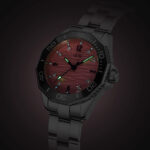 IW.55798L Steel belt I&W women's business watch with ripple dial and diamond scale, waterproof and luminous casual quartz watch