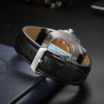 IW.610G Belt I&W Men's Diamond-encrusted Automatic Mechanical Watch Swiss Genuine Watch Thin Leather Belt Business Watch