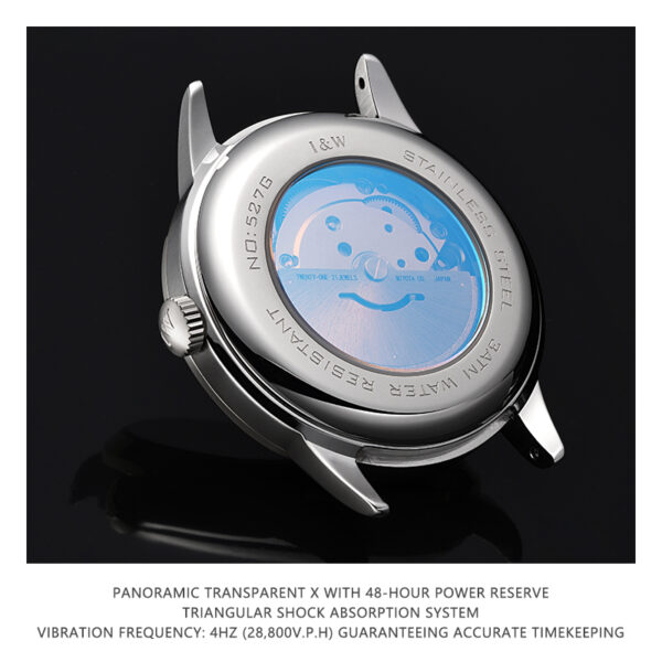 IW.527G Swiss genuine I&W new men's watch mechanical watch dual calendar moon phase fashion business ultra-thin men's watch trendy