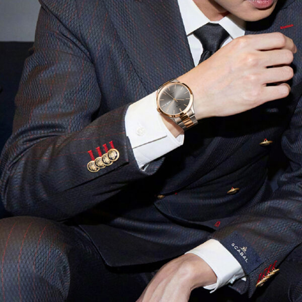 IW.530G I&W genuine fully automatic mechanical watch brand men's simple fashion trend hollow watch waterproof steel belt men's watch