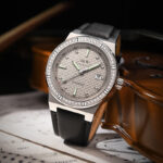 IW.610G Belt I&W Men's Diamond-encrusted Automatic Mechanical Watch Swiss Genuine Watch Thin Leather Belt Business Watch