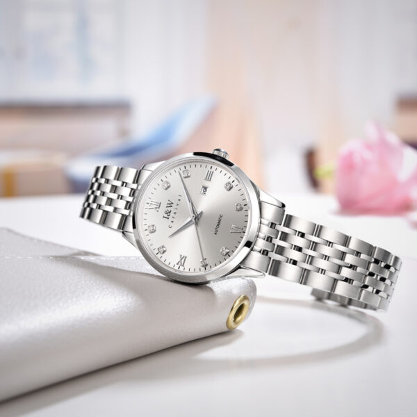 IW.512L I&W official authentic ladies' steel belt mechanical watch new couple watch luminous series famous watch pair watch