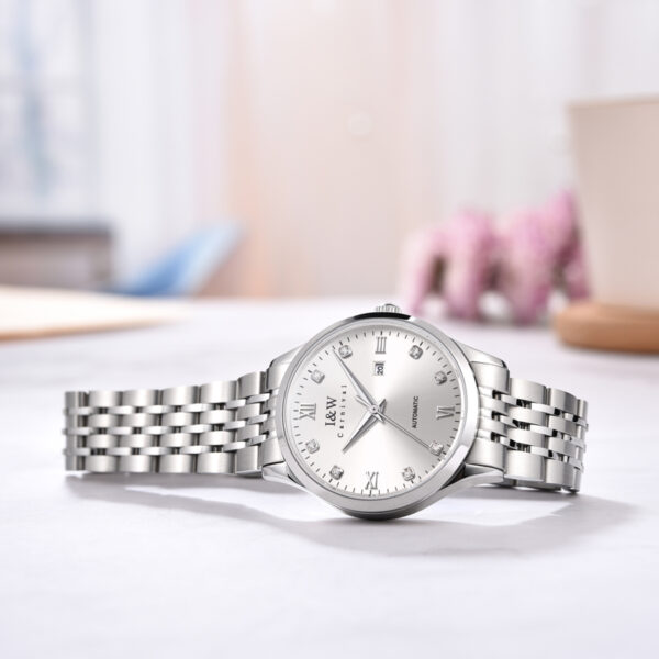 IW.512L I&W official authentic ladies' steel belt mechanical watch new couple watch luminous series famous watch pair watch