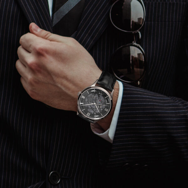 IW.523G New I&W watch men's hollow bottom mechanical watch fully automatic men's watch waterproof business watch