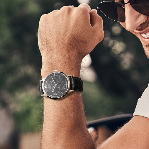 IW.523G New I&W watch men's hollow bottom mechanical watch fully automatic men's watch waterproof business watch