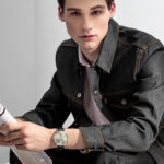 IW.506G I&W Men's Automatic Mechanical Watch with Leather Strap and Dual Calendar Waterproof Thin Sports Watch