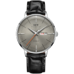 GRAY BAMBOO GRAIN LEATHER