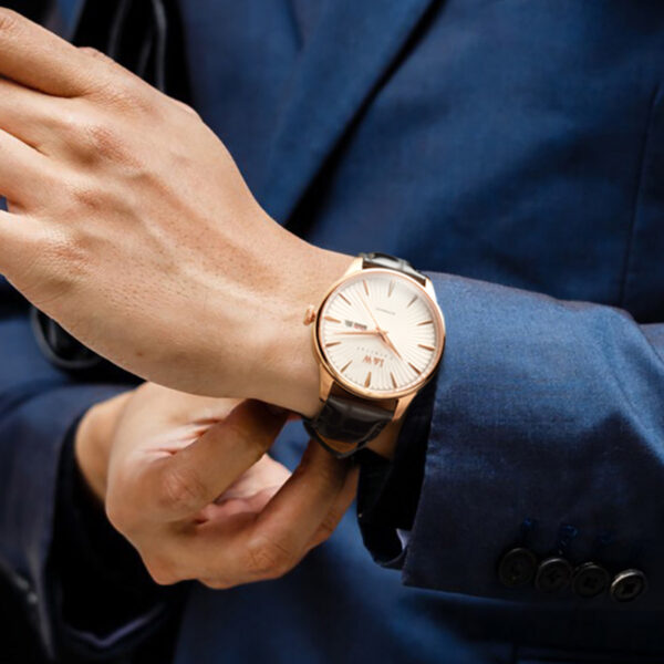 IW.519G I&W I&W Men's Automatic Mechanical Watch Retro Dual Calendar Business Watch Cowhide Strap Waterproof Sports Watch