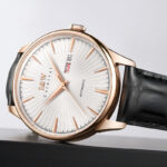 IW.519G I&W I&W Men's Automatic Mechanical Watch Retro Dual Calendar Business Watch Cowhide Strap Waterproof Sports Watch