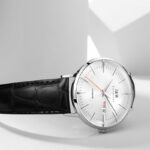 IW.506G I&W Men's Automatic Mechanical Watch with Leather Strap and Dual Calendar Waterproof Thin Sports Watch